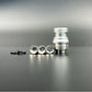 DDSX Mission Quick-Release Drip Tip Sandblasted Aluminum with 3 Airflow Parts