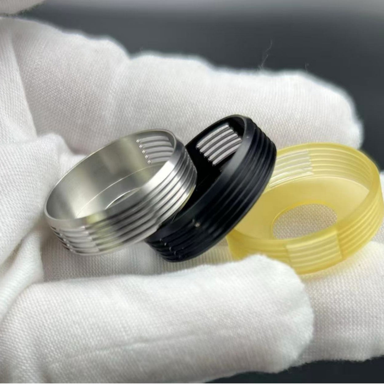 DDSX Typhoon Ring Texture Ring Striped Ring Armor 24mm Decorative Ring for 22mm Stainless Steel