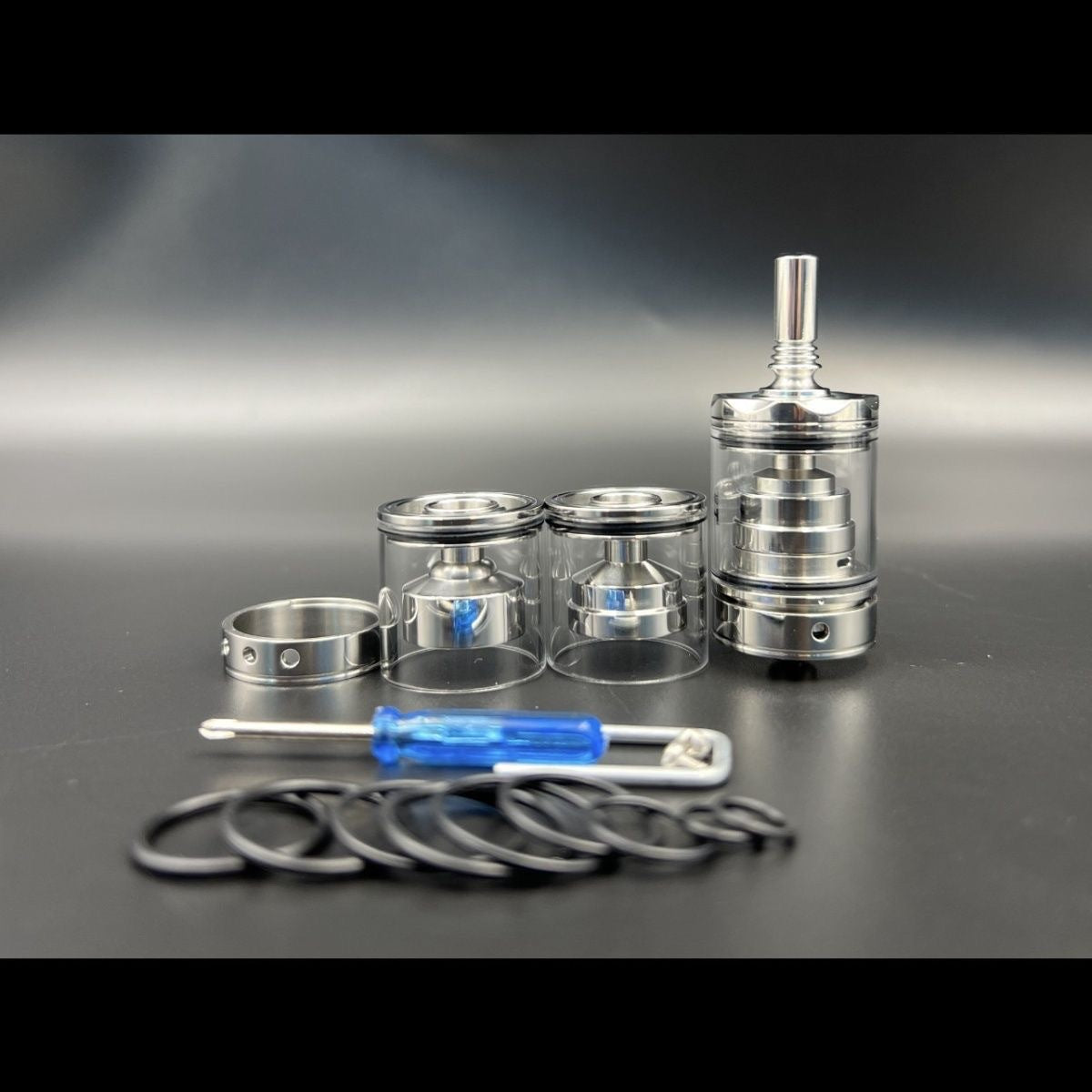 2025 New Premium Replica Diplomat 23mm MTL RTA 316 Stainless Steel Atomizer Long Short Style