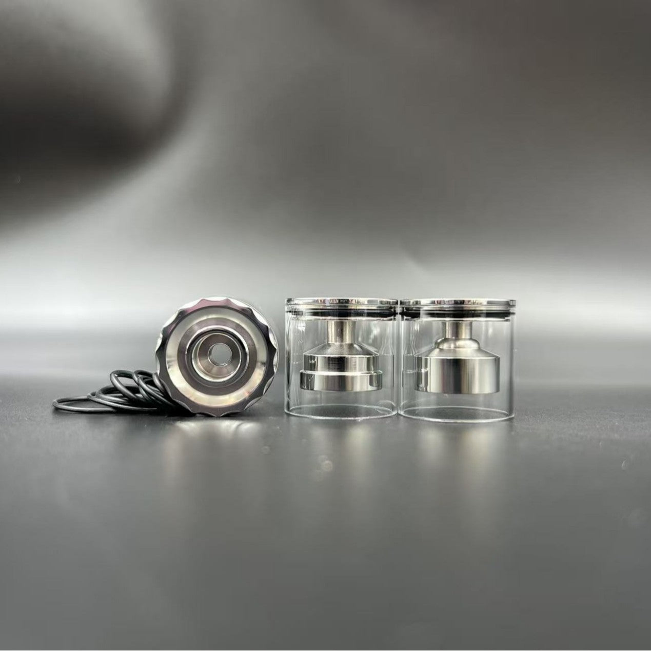 DDSX 316 Polished Stainless Steel Diplomat RDL/MTL Top-Fill Short Tank with 3 Chambers, 1 Short Tube &1 Top Cap