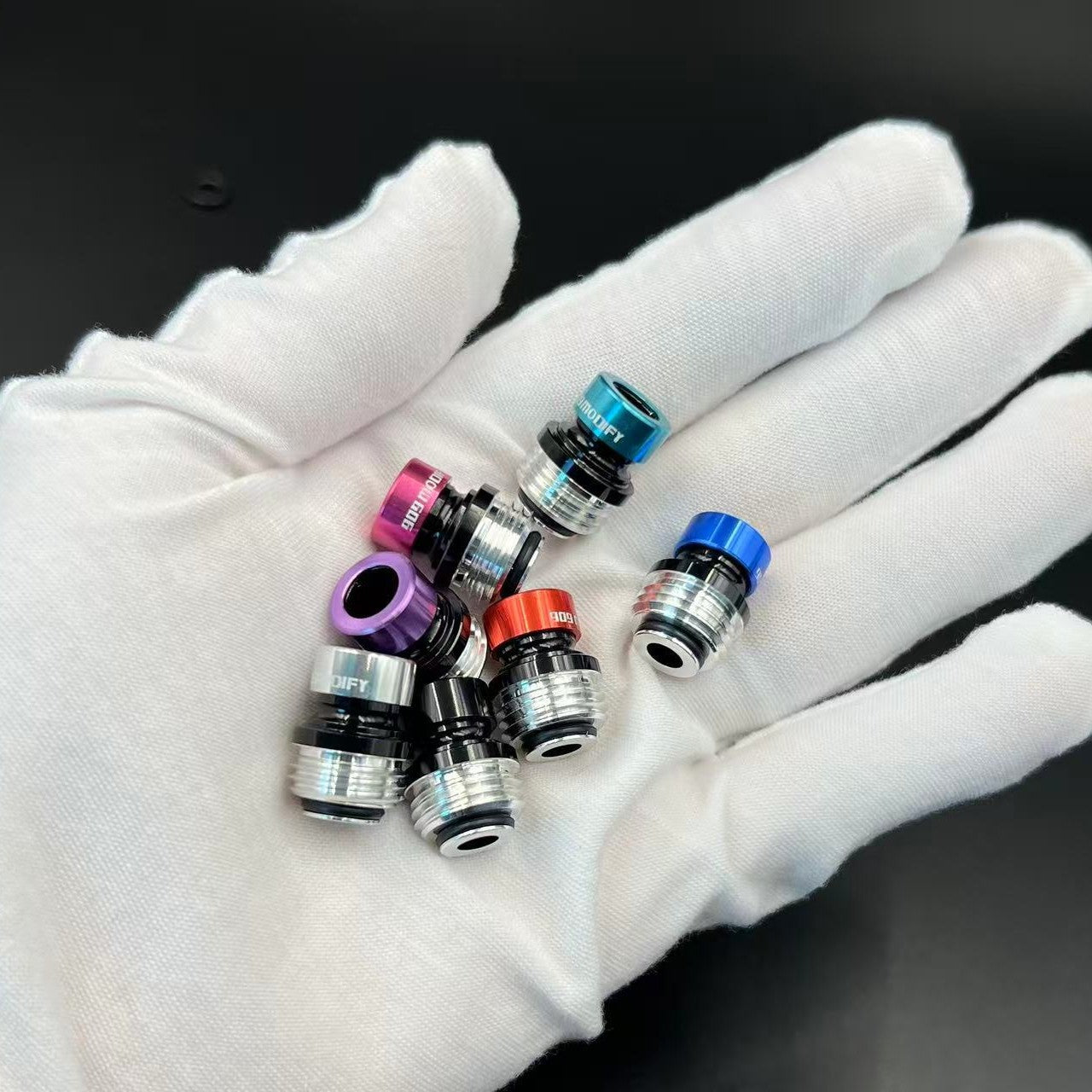 DDSX 909 Aluminum Alloy BB Billet Box Drip Tip Dotaio Mouthpiece