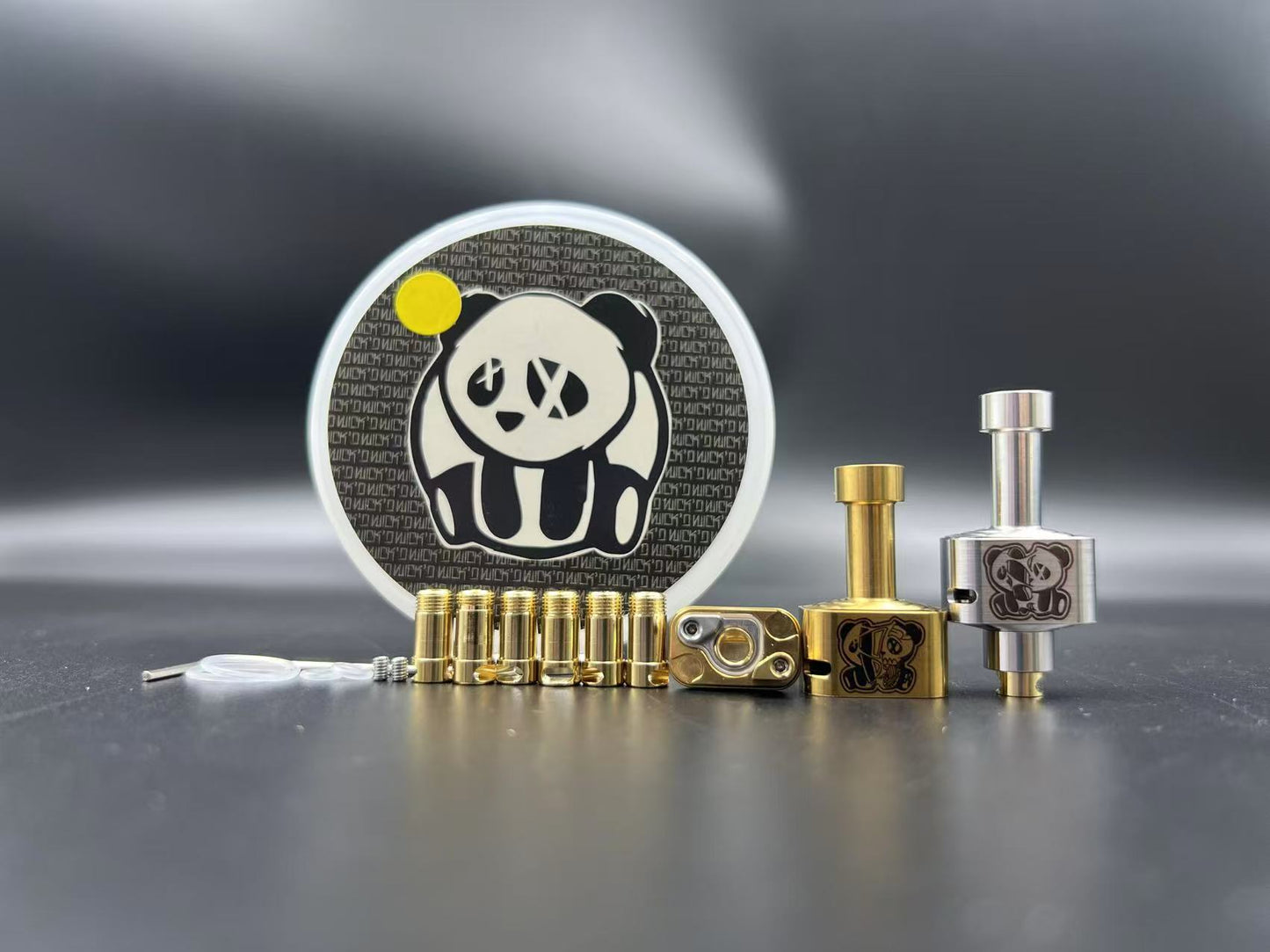 DDSX High-Precision Replica Heat-Resistant Remix'D RBA Panda Vape Skin with 6 Airflow Accessories