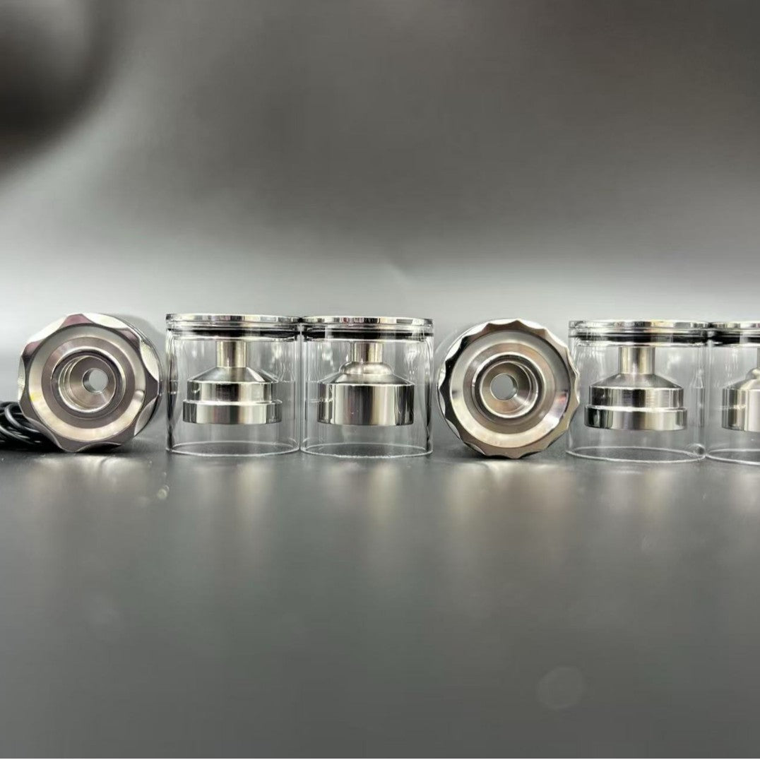 DDSX 316 Polished Stainless Steel Diplomat RDL/MTL Top-Fill Short Tank with 3 Chambers, 1 Short Tube &1 Top Cap