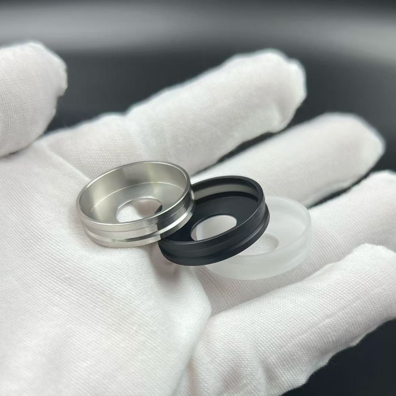 DDSX Typhoon Ring Texture Ring Striped Ring Armor 24mm Decorative Ring for 22mm Stainless Steel