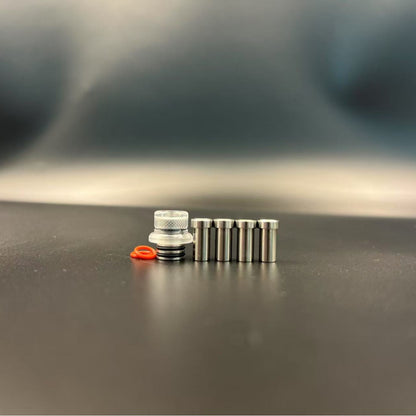 DDSX 1set Mission Replaceable Air Hole Stainless Steel Plastic PEI 510 Drip Tip with BB Decoration and 4 Airflow Channel Accessory