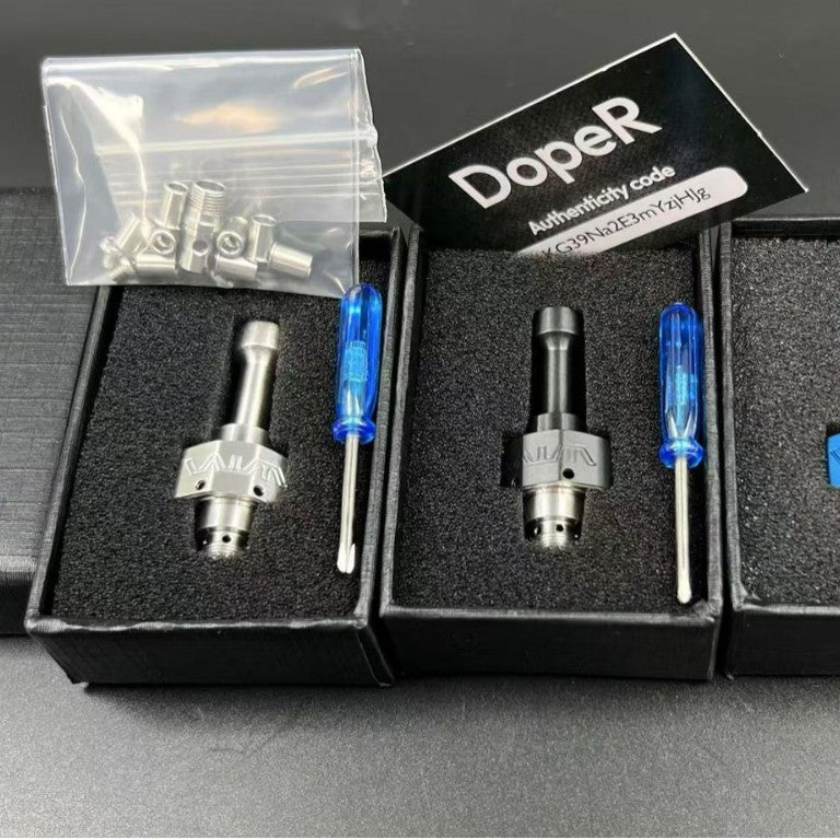 2025 VWM Dope R Rebuildable Atomizer 316 Stainless Steel New Tenjin VWM Model with Protective Wrap