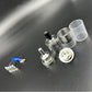 DDSX Netsu RTA Atomizer OD22mm 316 Stainless Steel Black with 1.0/1.2/1.5/1.8/2.0mm Airflow Control Screws