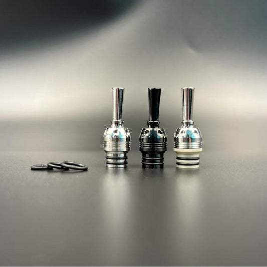 DDSX New Battery Mount 510 Drip Tip 360° Rotatable Direction Stainless Steel Mouthpiece