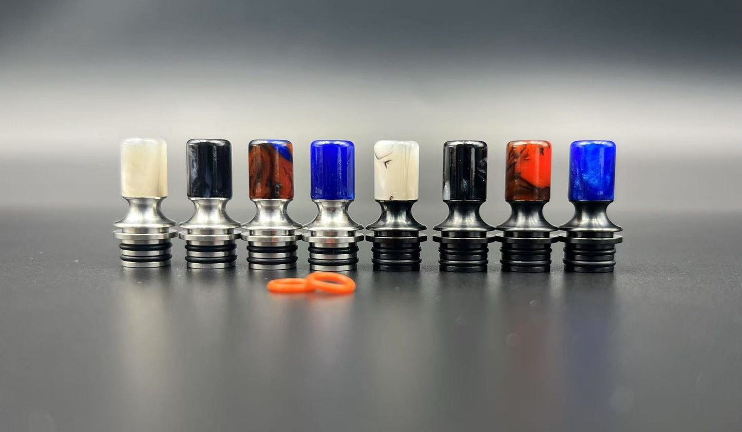 DDSX New 510 Drip Tip Stainless Steel Resin Anti-Condensation Mouthpiece ID2.8mm