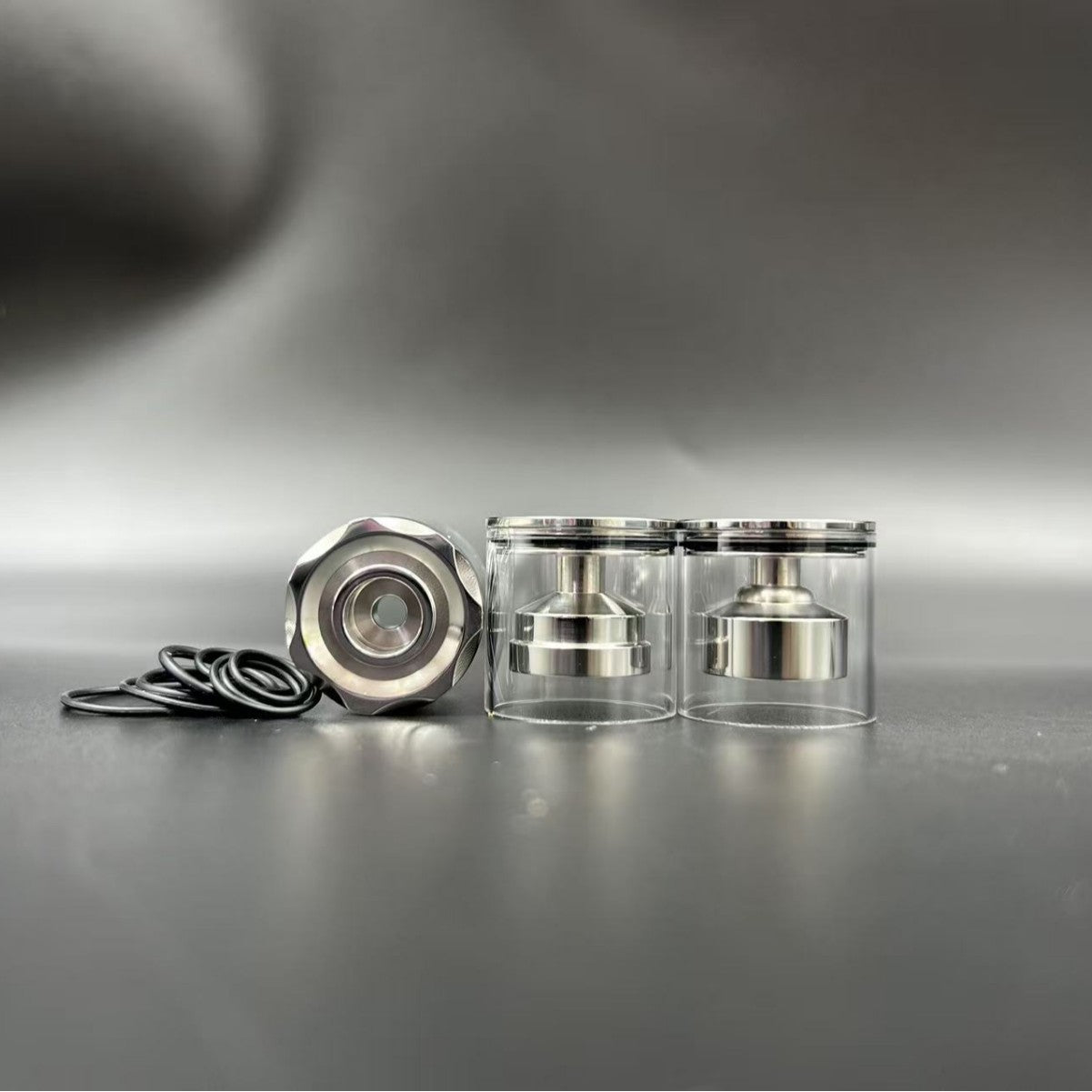 DDSX 316 Polished Stainless Steel Diplomat RDL/MTL Top-Fill Short Tank with 3 Chambers, 1 Short Tube &1 Top Cap