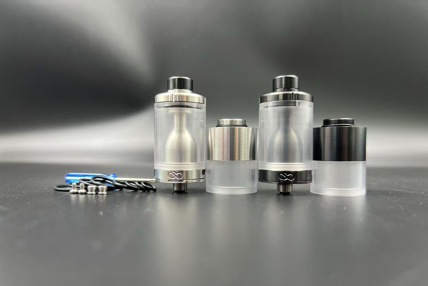 DDSX New Dual-Tank PCTG Version Cloud Atomizer with Screw Collar and Screwdriver Set