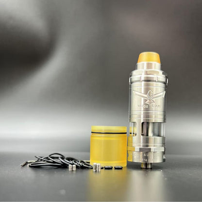 DDSX 1set VG V6S Durable Stainless Steel RTA Atomizer, 24mm Diameter Rebuildable Tank Accessory
