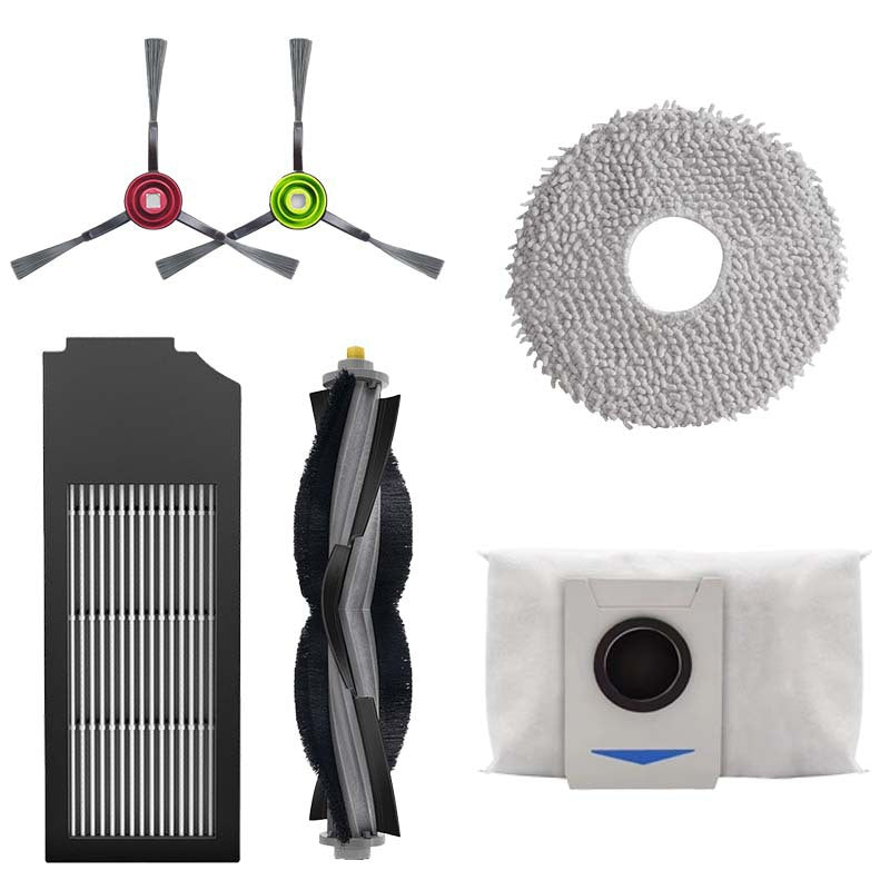 Replacement Accessories for ECOVACS X1 / T10 OMNI Robot Vacuum, Dust Bag, Mop Pads, Roller Brush, Side Brush, Filter