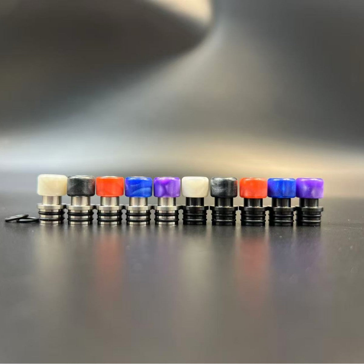 DDSX New 510 Series Drip Tip Dragon Scale Design Stainless Steel Resin Mouthpiece