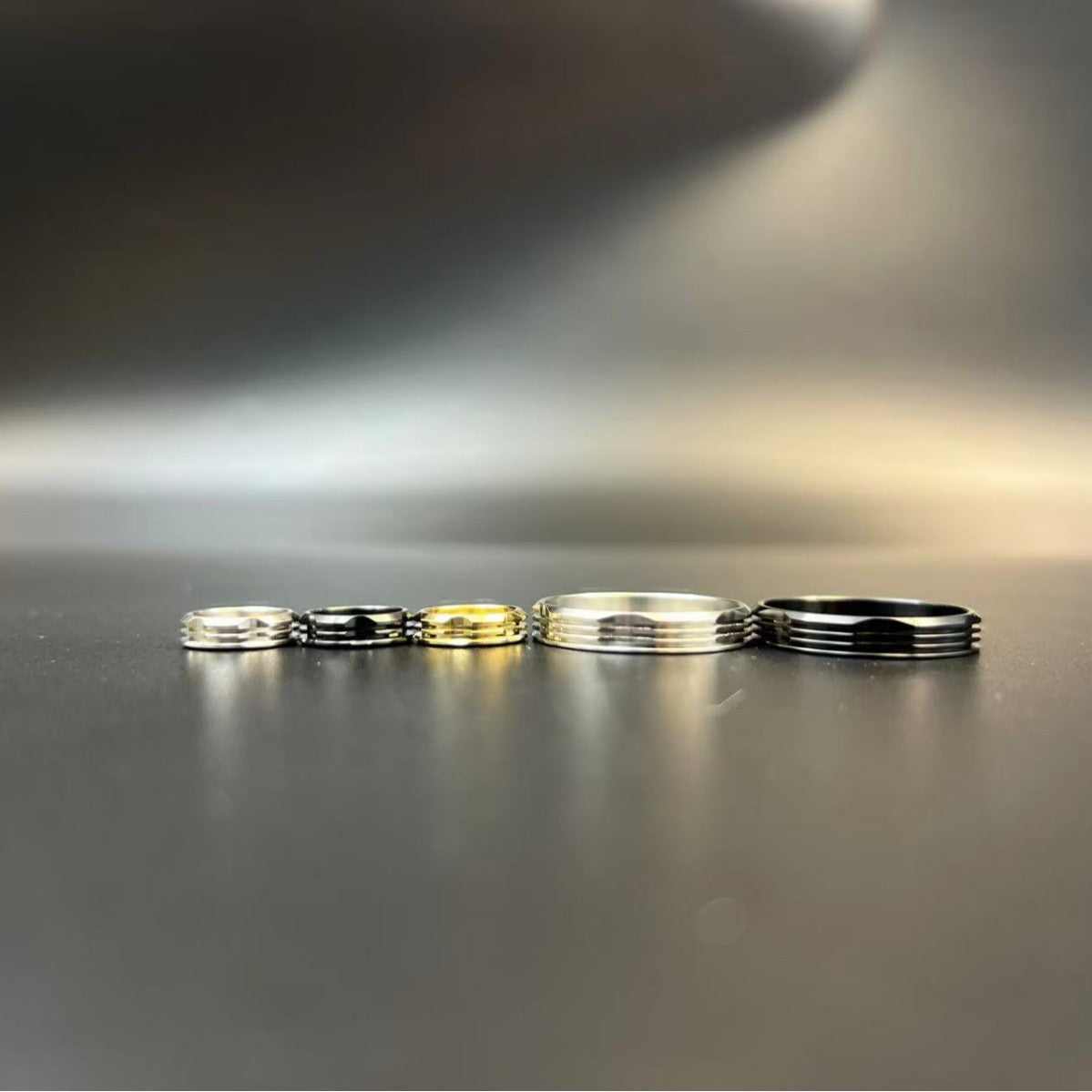 DDSX New 415 Stripe 24mm Decorative Ring for 22mm Sandblasted Stainless Steel Decorative Parts