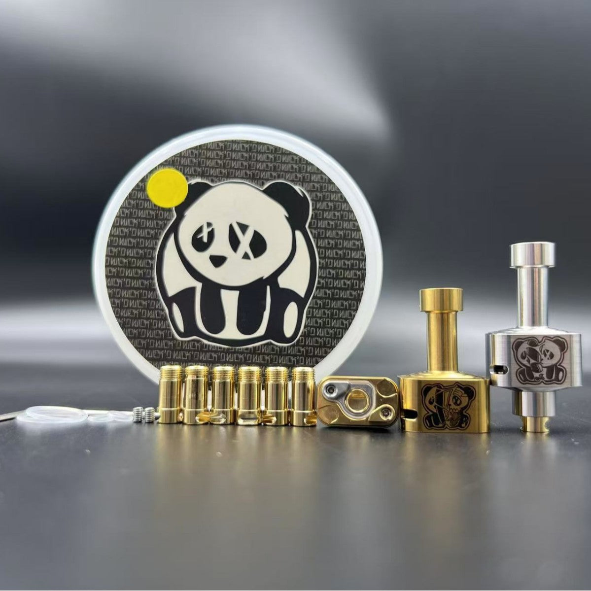 DDSX High-Precision Replica Heat-Resistant Remix'D RBA Panda Vape Skin with 6 Airflow Accessories