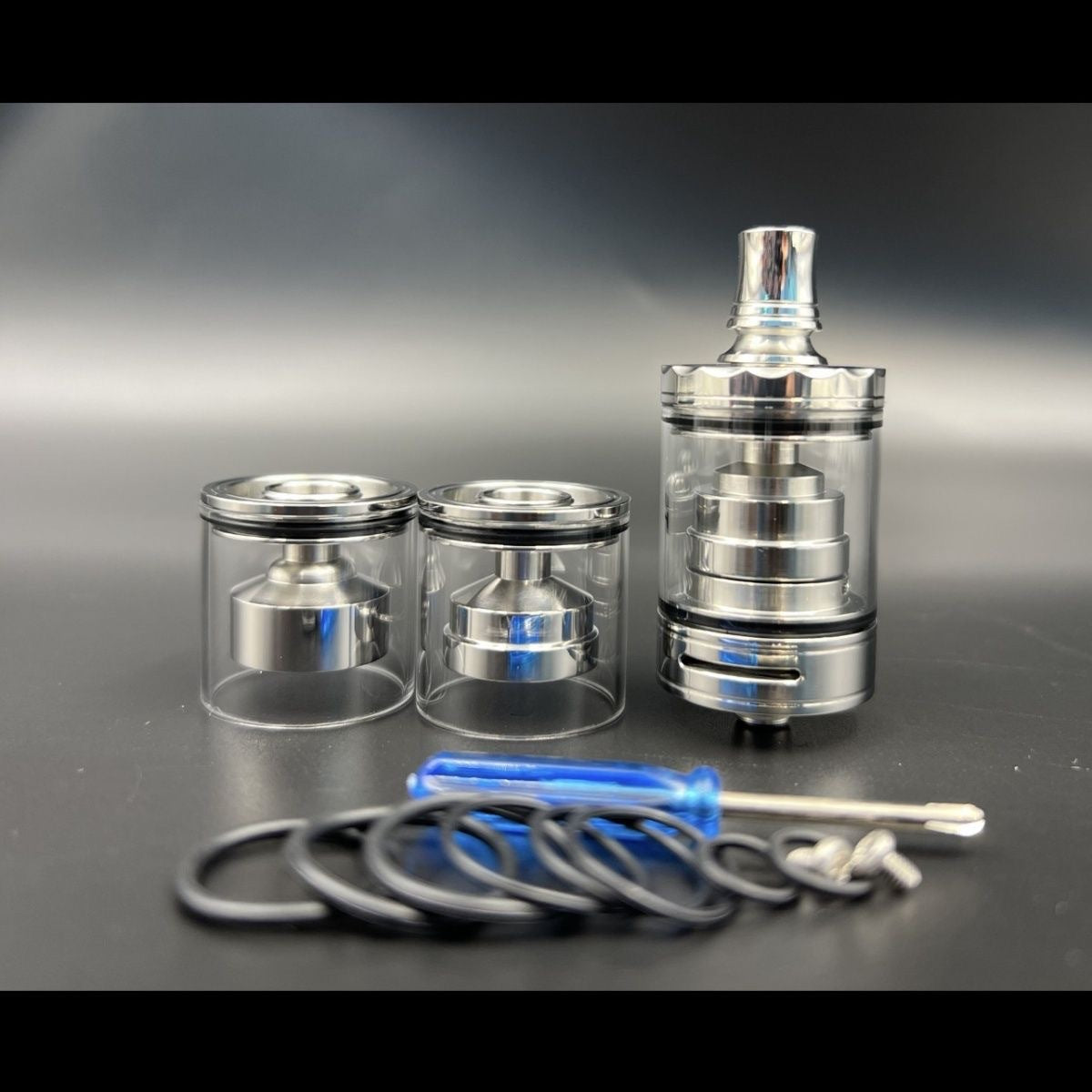 2025 New Premium Replica Diplomat 23mm MTL RTA 316 Stainless Steel Atomizer Long Short Style