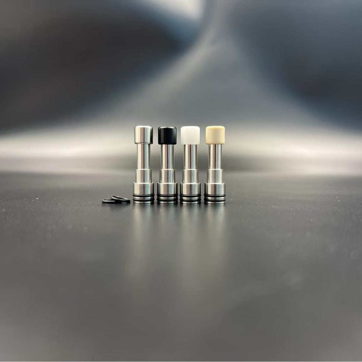 DDSX New 510 Hammer-style Long Detachable Stainless Steel POM PEEK Drip Tip with Replacement Drip Head