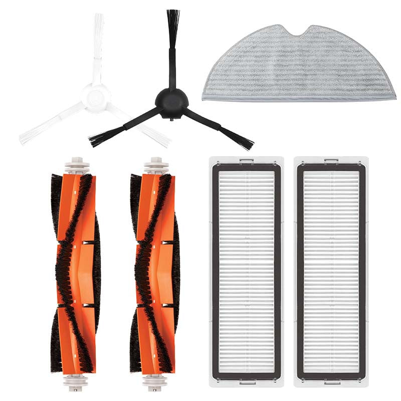 Replacement Parts for Xiaomi Mi Robot Vacuum-Mop 1C 2C 1T | HEPA Filter, Main Brush, Side Brush, Mop Cloth