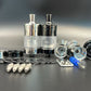 2025 New Premium Replica Diplomat 23mm MTL RTA 316 Stainless Steel Atomizer Long Short Style