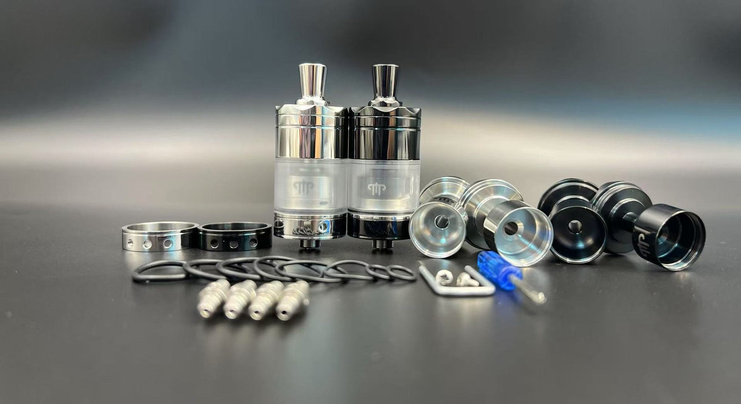 2025 New Premium Replica Diplomat 23mm MTL RTA 316 Stainless Steel Atomizer Long Short Style