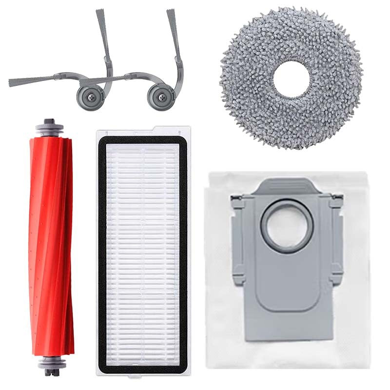 Replacement Parts for Roborock QV35A / QV35S / Qrevo L Robot Vacuum Cleaner, Main Roller Brush, Filter, Mop Cloth