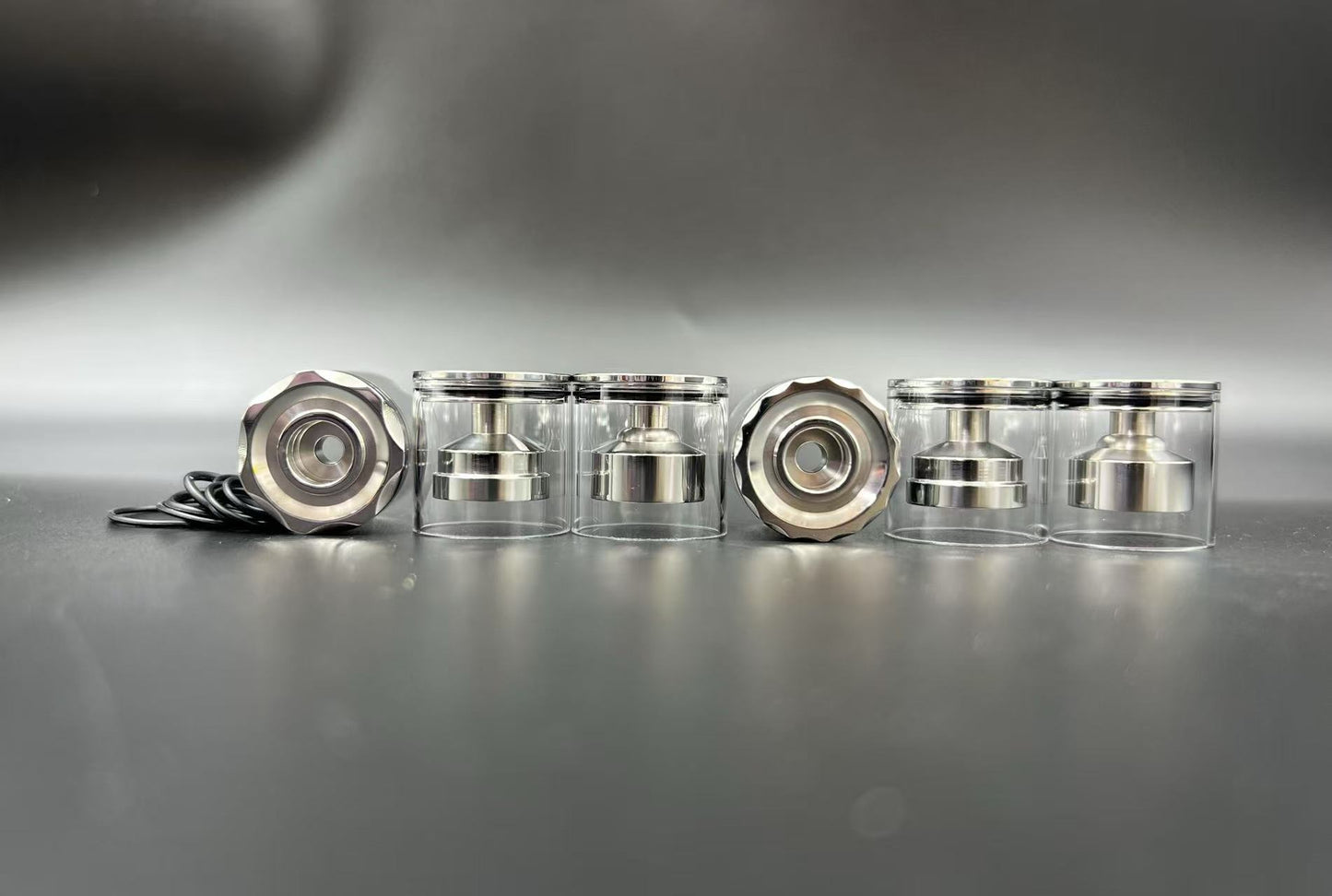 DDSX 316 Polished Stainless Steel Diplomat RDL/MTL Top-Fill Short Tank with 3 Chambers, 1 Short Tube &1 Top Cap