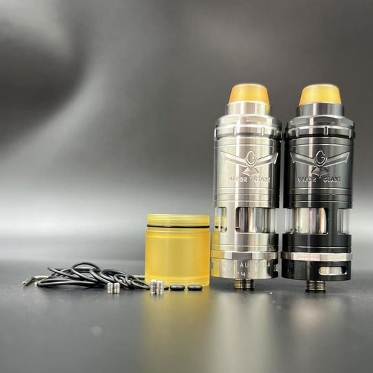DDSX VG V6S Durable Stainless Steel RTA Atomizer, 24mm Diameter Rebuildable Tank