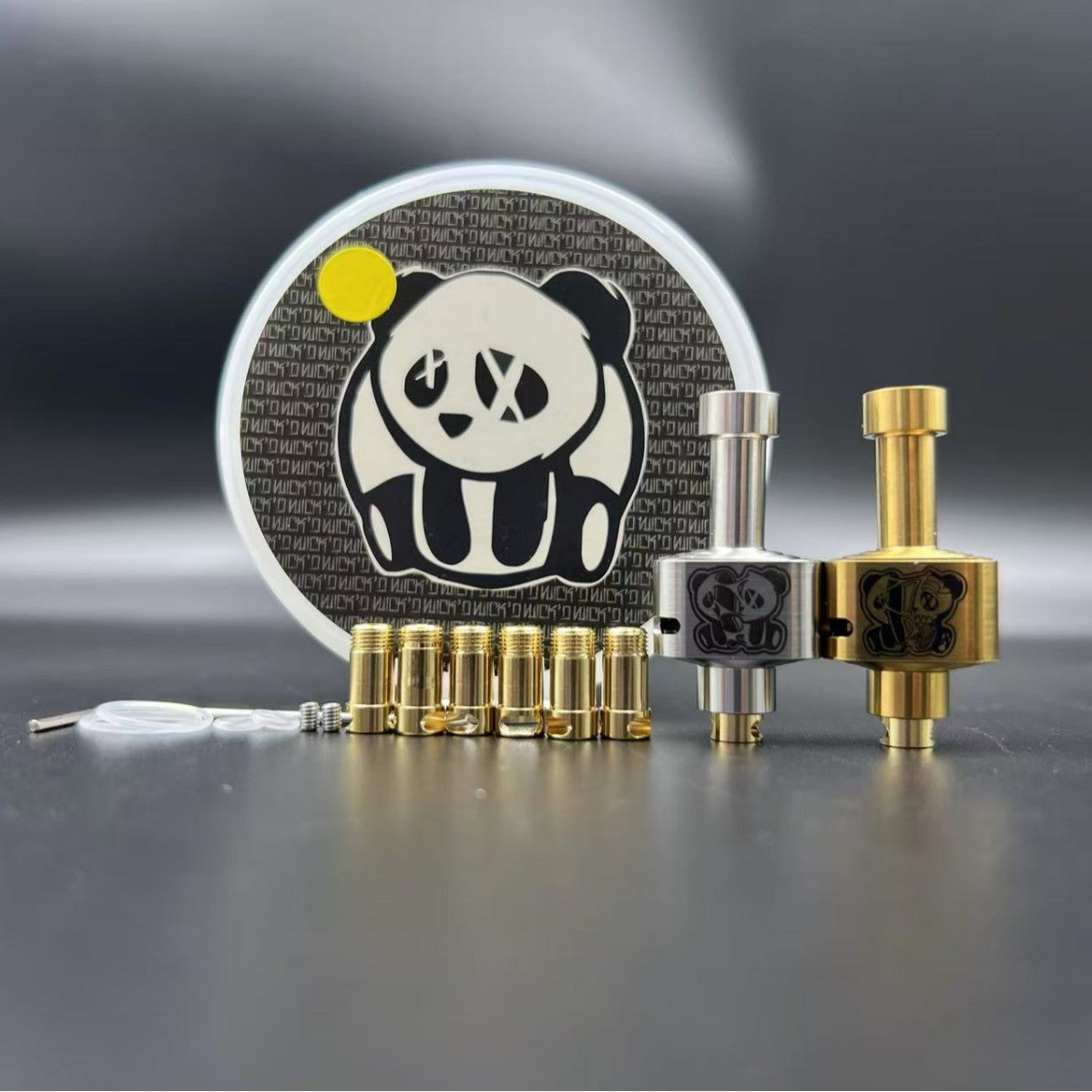 DDSX High-Precision Replica Heat-Resistant Remix'D RBA Panda Vape Skin with 6 Airflow Accessories