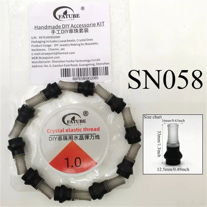 FATUBE Metal Plastic Spacer Beads Kit Loose Spacer Beads Supplies For DIY Handmade Bracelet Necklace Jewelry Making