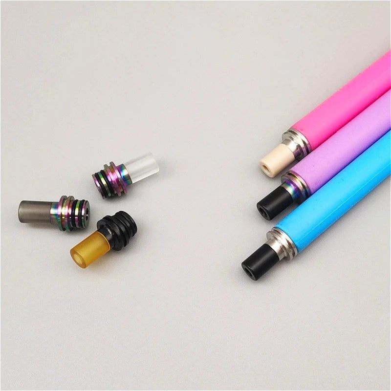 1PC 510 Stainless Steel Plastic POM PEI Drip Nozzle BP Mods Pioneer Straw Joint