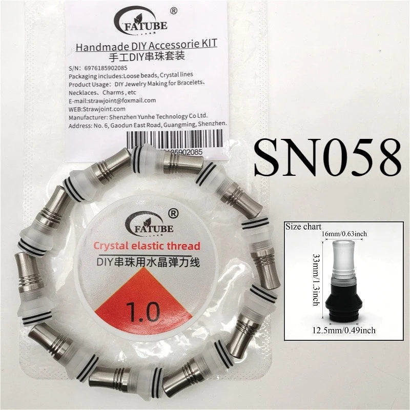 FATUBE Metal Plastic Spacer Beads Kit Loose Spacer Beads Supplies For DIY Handmade Bracelet Necklace Jewelry Making