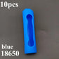 10PCS 18650 Lithium Battery Silicone Sleeve Non-Slip Shockproof Protective Cover