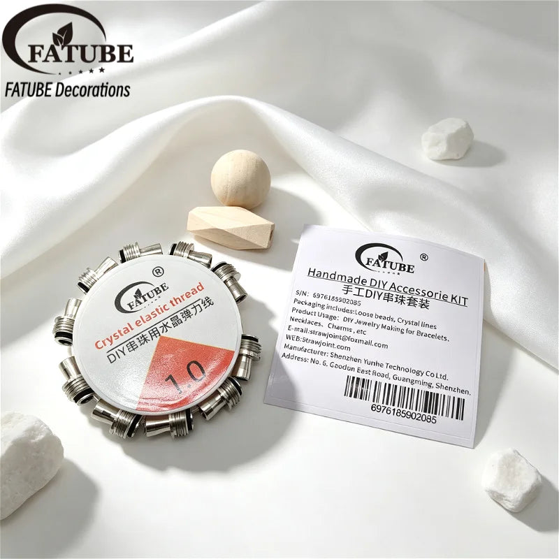 FATUBE Metal Spacer Beads Screw Tube Beads DIY Bracelet Necklace Making Accessories Jewelry Loose Beads for Handmade Craft