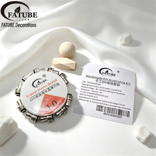 FATUBE Metal Spacer Beads Screw Tube Beads DIY Bracelet Necklace Making Accessories Jewelry Loose Beads for Handmade Craft
