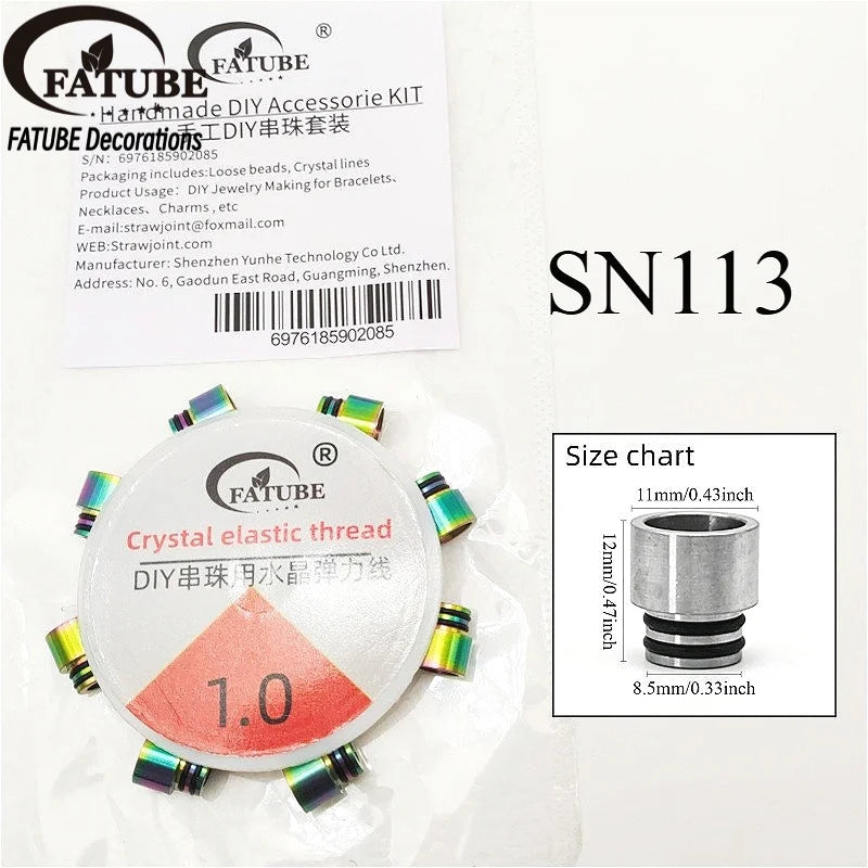 FATUBE Mixed Style Metal Plastic Beads DIY Jewelry Accessories for Bracelets, Necklaces, Personalized Gifts & DIY Projects