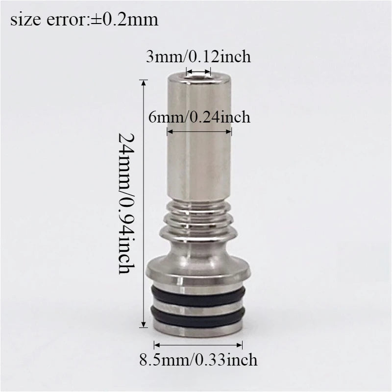 1PC 510 Diplomat Stainless Steel Long Style Drip Nozzle