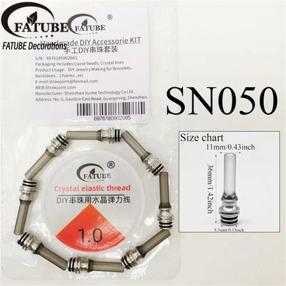 FATUBE Metal Plastic Spacer Bead DIY Bracelet Making Kit Handmade Jewelry Making Loose Bead for Necklace Charm Craft Accessories
