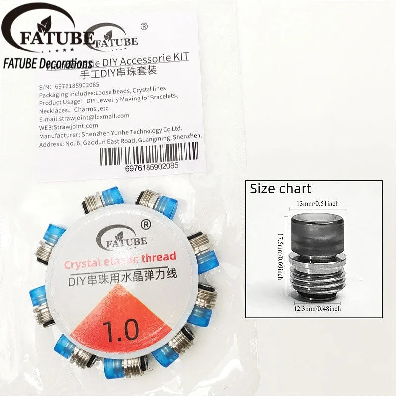 FATUBE DIY Bracelet Making Beads Mixed Metal Acrylic Spacer Beads for Personalized Jewelry Handmade Gifts Necklaces DIY Projects