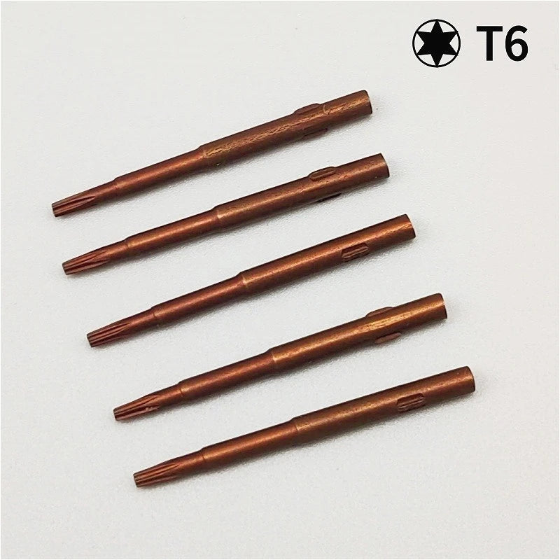 Multi-Size Screwdriver Bits Set Phillips Torx Hexagon Steel Replacement for DIY Tools 5PCS