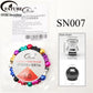 FATUBE Colorful Threaded Aluminum Spacer Beads Multicolor Metal Loose Beads DIY Bracelet Necklace Jewelry Making Accessories
