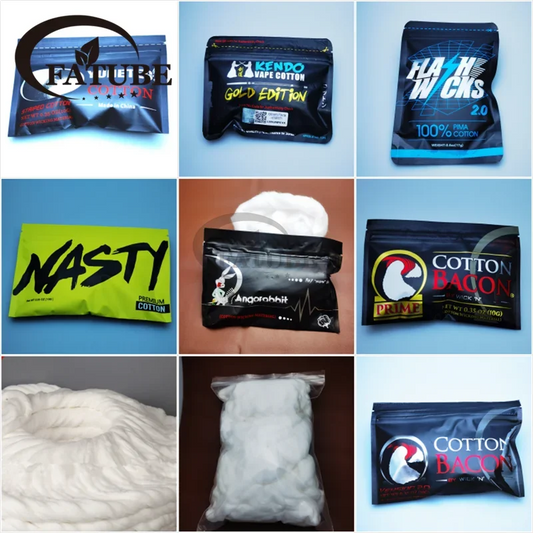 Flashwicks Long-staple AngoRabbit wicking NASTY KENDO Cotton Bacon Prime Cotton DIY Filling Material