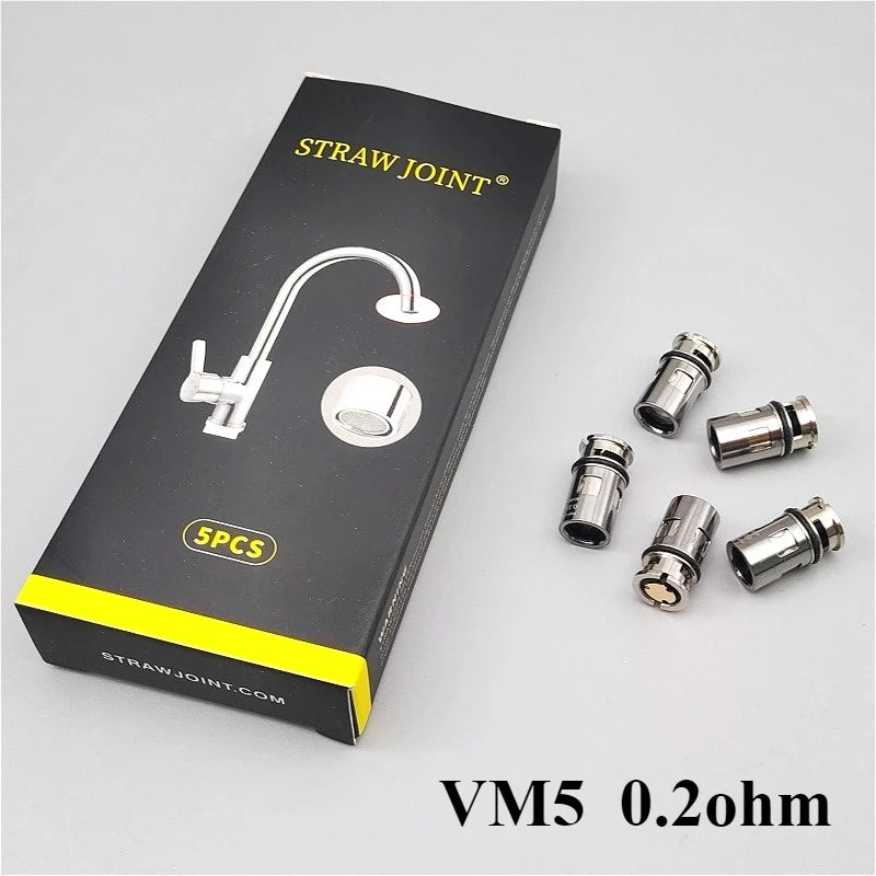 5pcs/box VM3 VM4 VM5 VM6 0.15ohm 0.02ohm 0.45ohm 0.6ohm Coils Head Machine Heater Core Faucet Joint Accessory