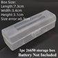 1PC Frosted White PP Battery Storage Box | Fits 18650/21700/26650 Batteries