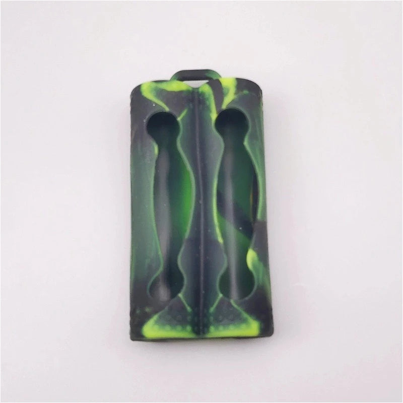 1PC 18650 Dual-Battery Silicone Sleeve, Storage & Decoration Anti-Slip Shockproof Protective Cover