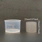High-Temp Plastic Knurling Glossy Straight Tube Measuring Cups for Precise measurement of small-dose liquids