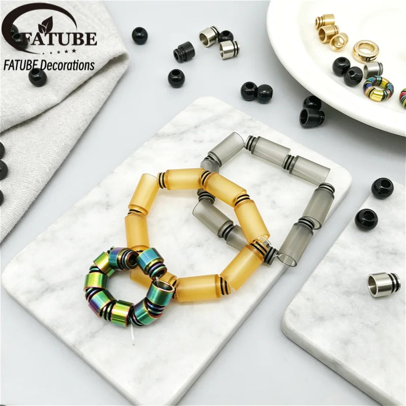 FATUBE Mixed Style Metal Plastic Beads DIY Jewelry Accessories for Bracelets, Necklaces, Personalized Gifts & DIY Projects