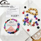 FATUBE Colorful Threaded Aluminum Spacer Beads Multicolor Metal Loose Beads DIY Bracelet Necklace Jewelry Making Accessories