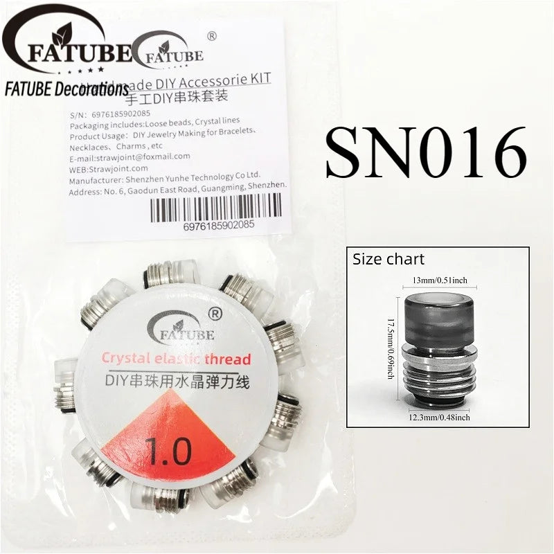 FATUBE DIY Bracelet Making Beads Mixed Metal Acrylic Spacer Beads for Personalized Jewelry Handmade Gifts Necklaces DIY Projects