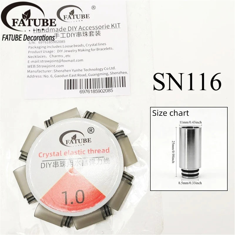 FATUBE Mixed Style Metal Plastic Beads DIY Jewelry Accessories for Bracelets, Necklaces, Personalized Gifts & DIY Projects